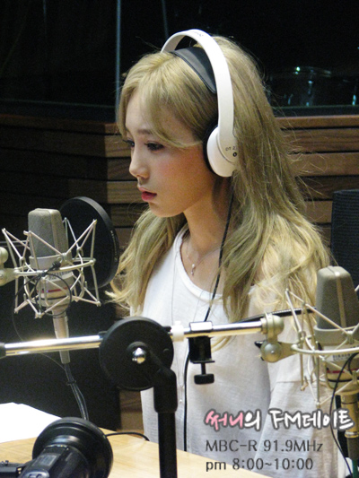 151008 써니의 FM 데이트 사진방 그사람의 신청곡: 태연